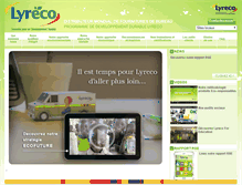 Tablet Screenshot of eco.lyreco.fr